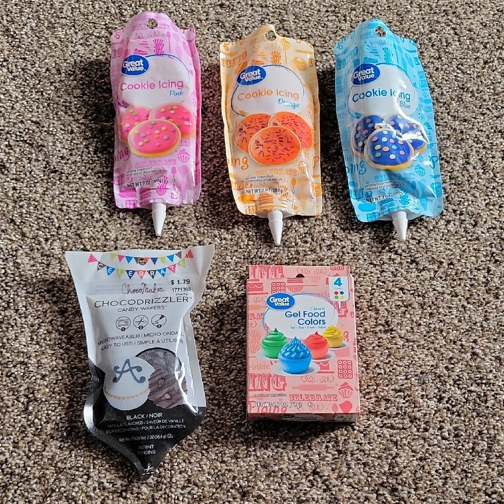 Cookie Icing and Gel Food Colors Set